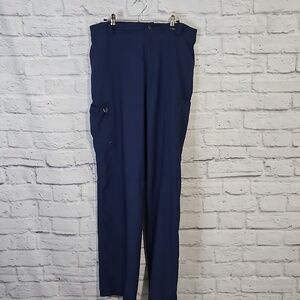 Navy Blue Scrub Pants Straight Leg